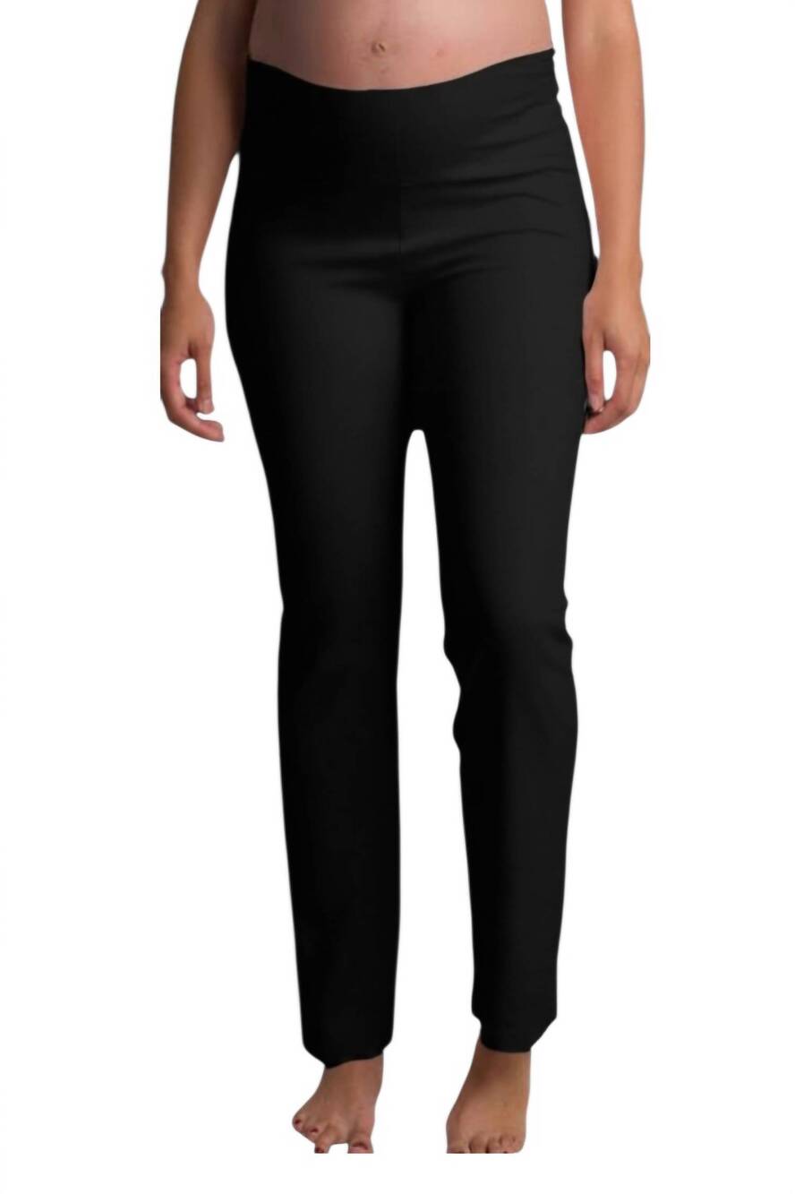 NEW ASHLEY NICOLE MARKETPLACE maternity yoga lounge pants in black